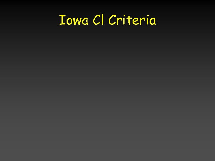 Iowa Cl Criteria 
