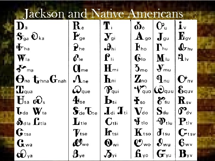 Jackson and Native Americans 