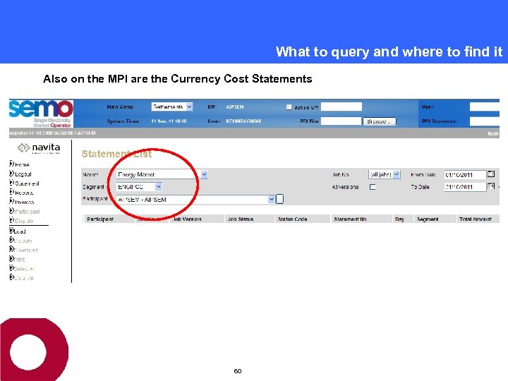 What to query and where to find it Also on the MPI are the