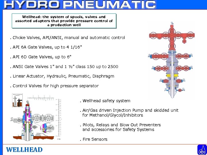 Wellhead: the system of spools, valves and assorted adapters that provide pressure control of