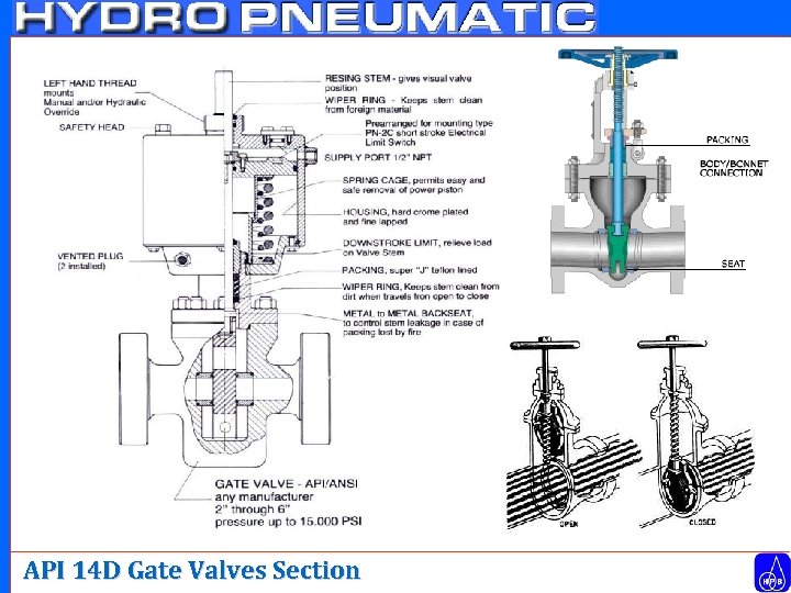 API 14 D Gate Valves Section 