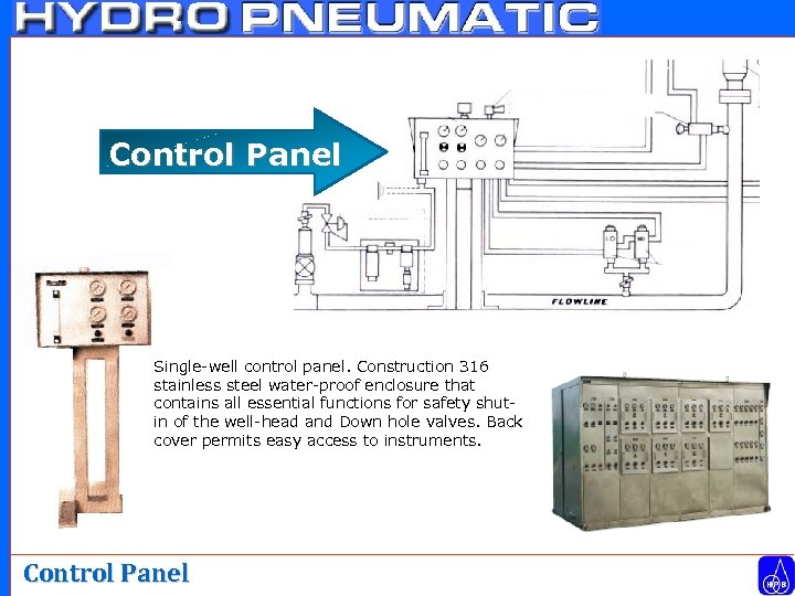 Control Panel Single-well control panel. Construction 316 stainless steel water-proof enclosure that contains all