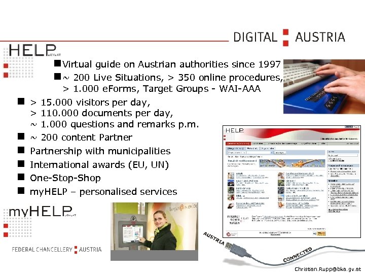  Virtual guide on Austrian authorities since 1997 ~ 200 Live Situations, > 350