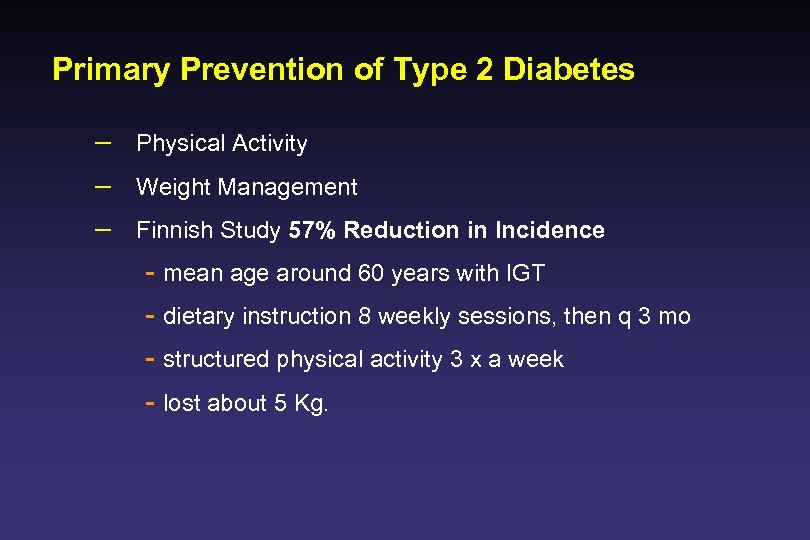 Primary Prevention of Type 2 Diabetes – Physical Activity – Weight Management – Finnish