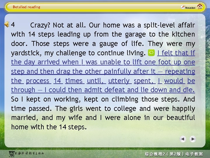 Detailed reading 4 Crazy? Not at all. Our home was a split-level affair with