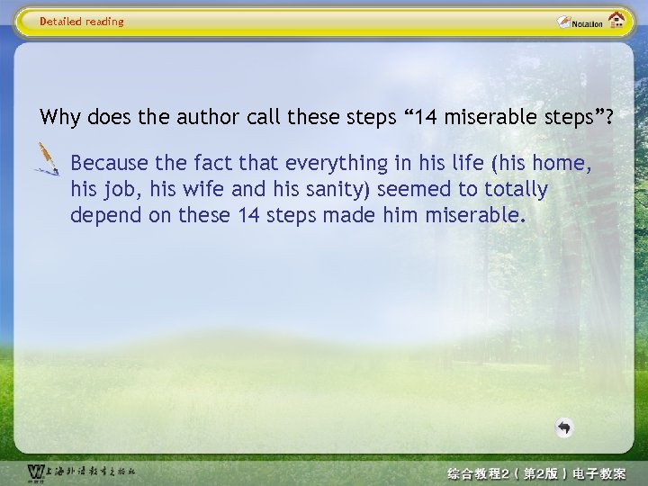 Detailed reading Why does the author call these steps “ 14 miserable steps”? Because