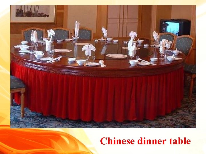 Chinese dinner table 