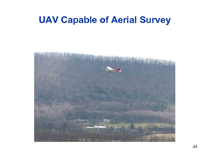 UAV Capable of Aerial Survey 44 