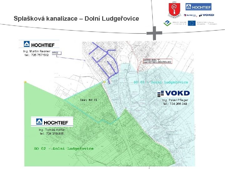 Splašková kanalizace – Dolní Ludgeřovice Ing. Martin Resner tel. : 725 757 502 Ing.