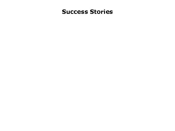 Success Stories 