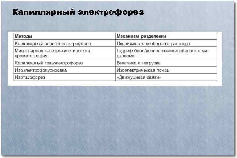 Капиллярный электрофорез 