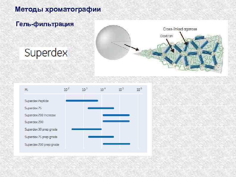 Методы хроматографии Гель-фильтрация 