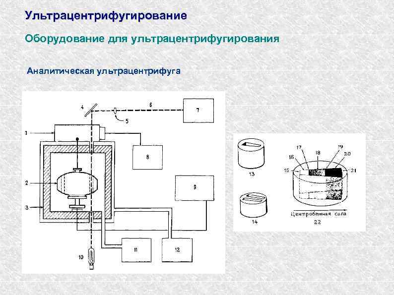 Ультрацентрифугирование Оборудование для ультрацентрифугирования Аналитическая ультрацентрифуга 