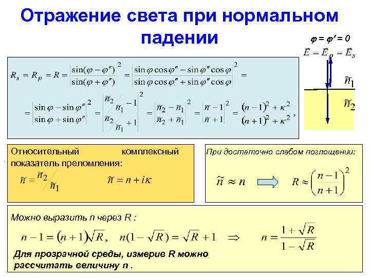 Падение коэффициентов. Коэффициент отражения формула. Формула вычисления коэффициента отражения. Коэффициент отражения падающего света формула. Формула коэффициента отражения тела.