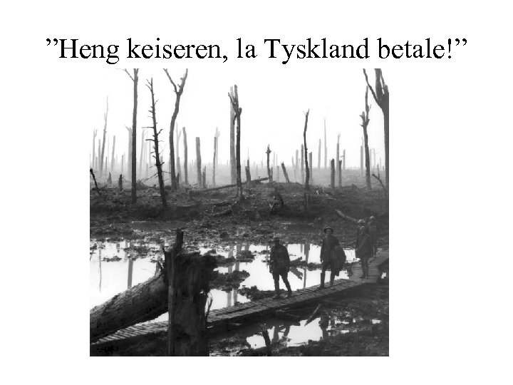 ”Heng keiseren, la Tyskland betale!” 