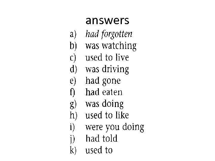 answers 
