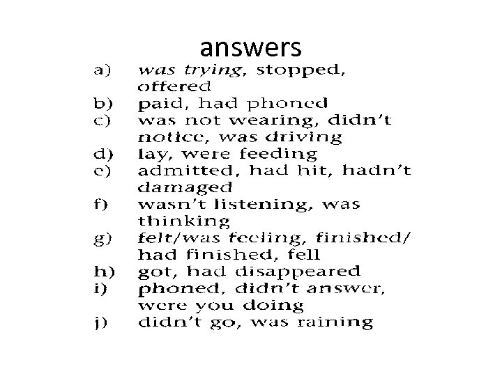 answers 