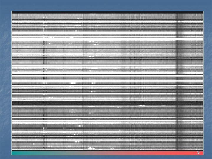 Spectra on the CCD OI sky emission at 5577Å OH sky emission bands 3
