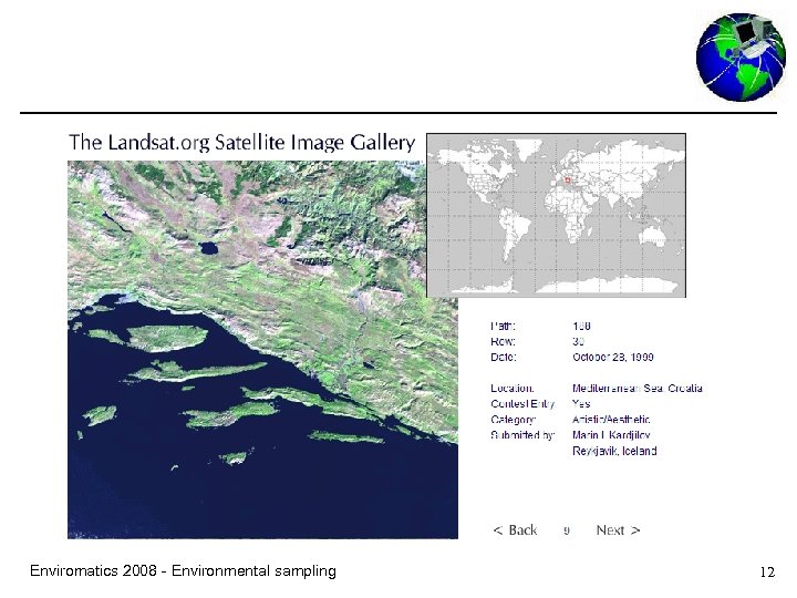 Enviromatics 2008 - Environmental sampling 12 
