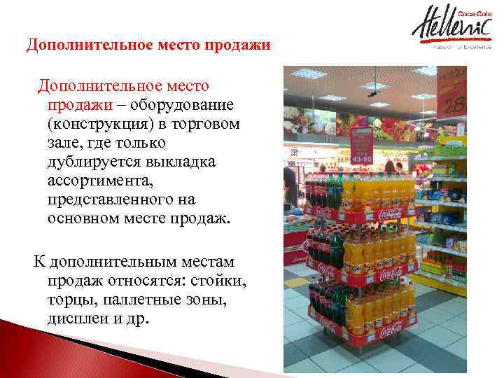 Места продаж