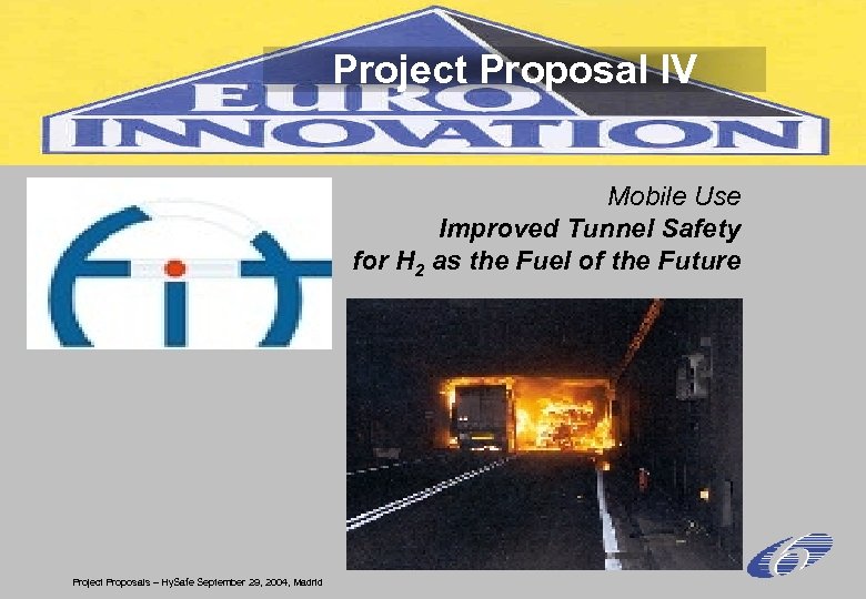 Project Proposal IV Mobile Use Improved Tunnel Safety for H 2 as the Fuel