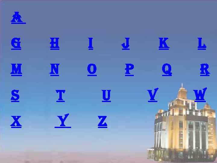 a g h i J k l m n o p Q r s