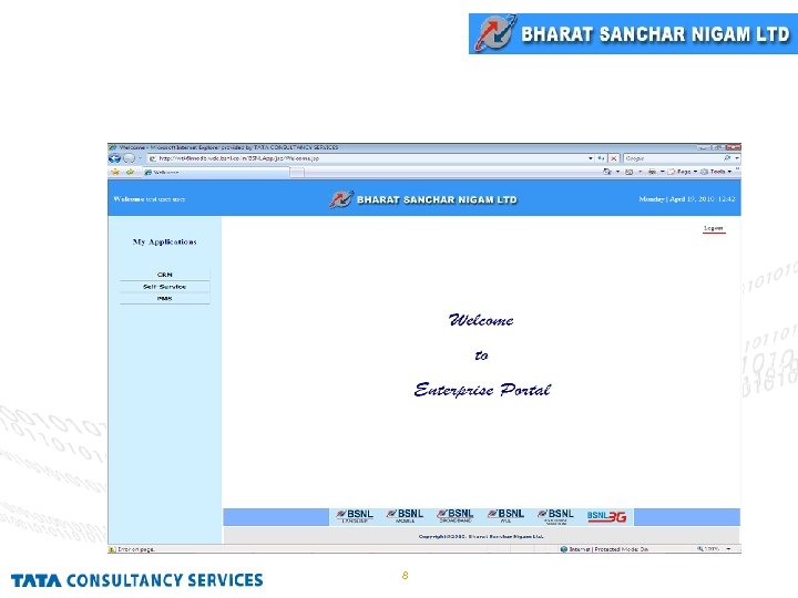 Enterprise Portal Home Page 8 