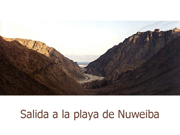 Salida a la playa de Nuweiba 