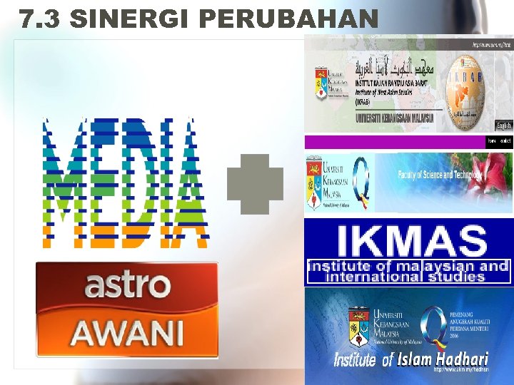 7. 3 SINERGI PERUBAHAN 