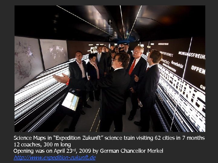 Science Maps in “Expedition Zukunft” science train visiting 62 cities in 7 months 12