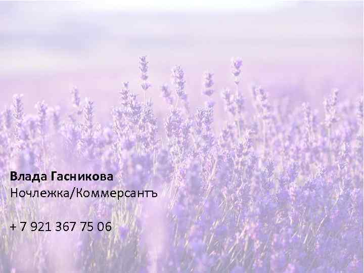 Влада Гасникова Ночлежка/Коммерсантъ + 7 921 367 75 06 