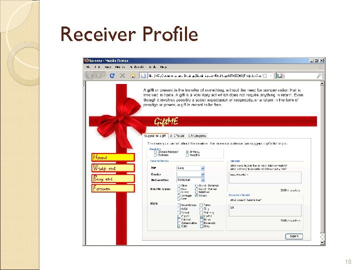 Receiver Profile 18 