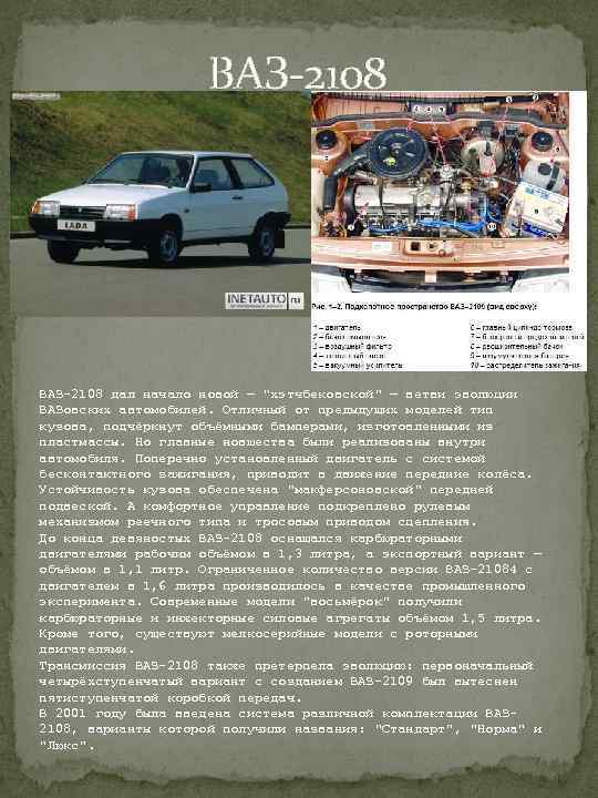  ВАЗ-2108 дал начало новой — 