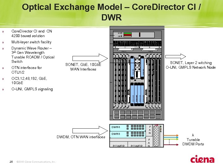 Optical Exchange Model – Core. Director CI / DWR » Core. Director CI and