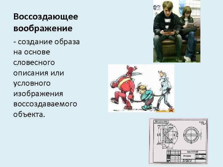 Вид воображения при котором образы создаются на основе описания чертежа схемы символа