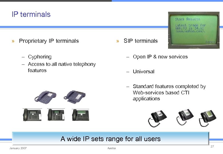 IP terminals » Proprietary IP terminals » SIP terminals – Cyphering – Access to