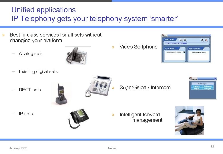 Unified applications IP Telephony gets your telephony system ‘smarter’ » Best in class services