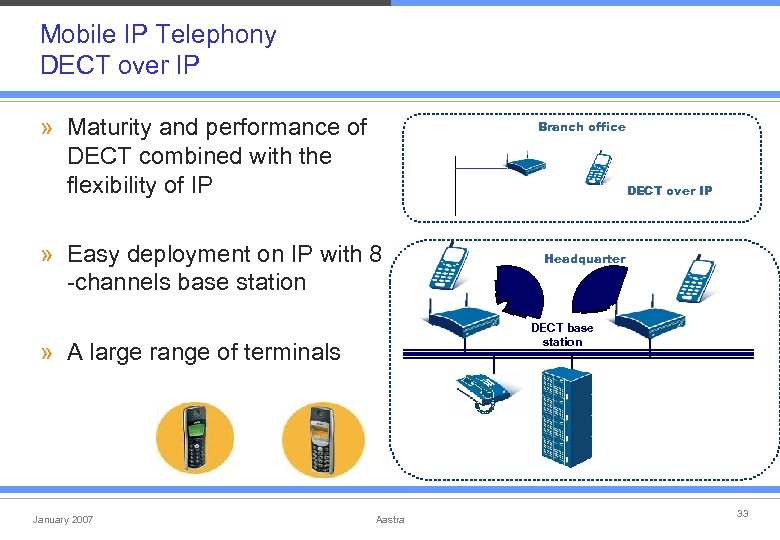 Mobile IP Telephony DECT over IP » Maturity and performance of DECT combined with