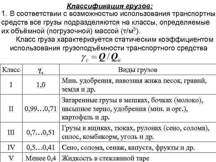 Коэффициент плотности расстановки автомобилей в плане