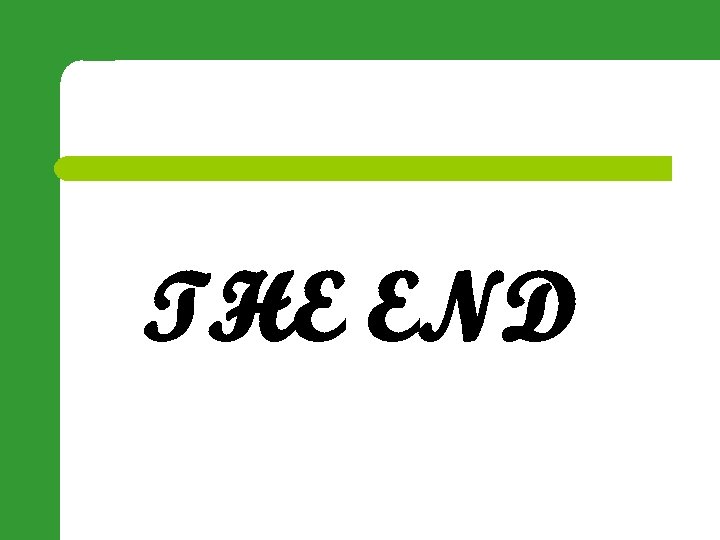 THE END 