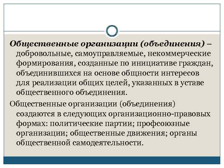 Форма добровольного объединения детей по интересам это