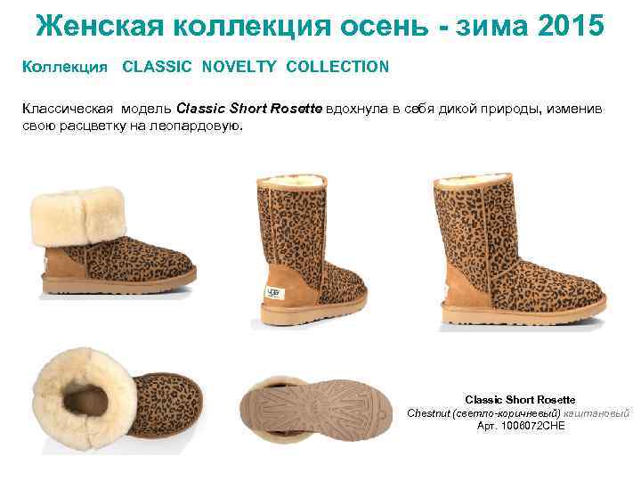 Женская коллекция осень - зима 2015 Коллекция CLASSIC NOVELTY COLLECTION Классическая модель Classic Short