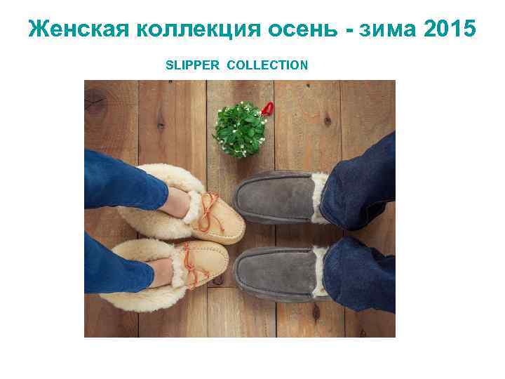 Женская коллекция осень - зима 2015 SLIPPER COLLECTION 