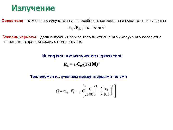 Излучение тела