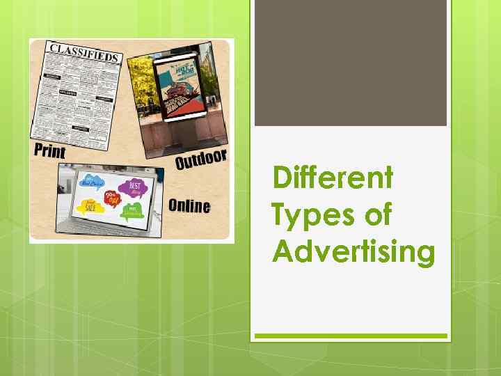 Different Types of Advertising 