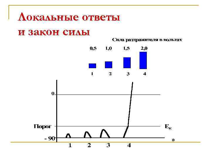 Локальные ответы и закон силы 