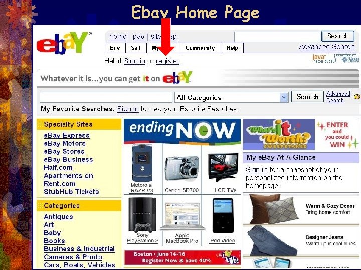 Ebay Home Page 