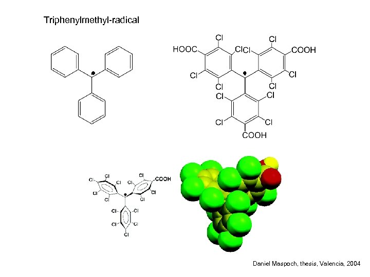 Triphenylmethyl-radical Daniel Maspoch, thesis, Valencia, 2004 