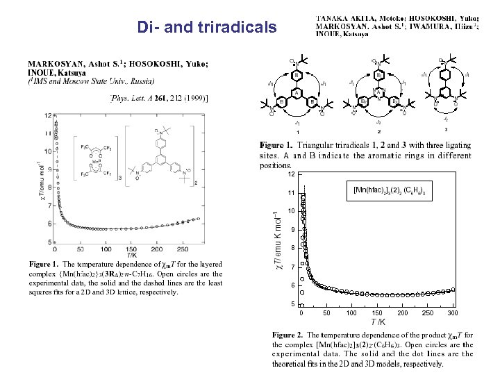 Di- and triradicals 