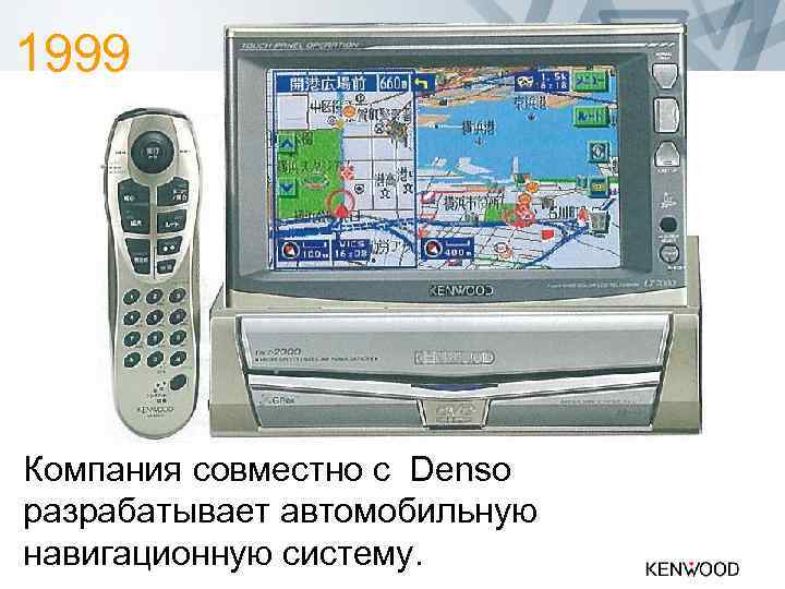 1999 Компания совместно с Denso разрабатывает автомобильную навигационную систему. 